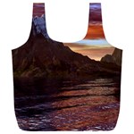 Sunset Island Tropical Sea Ocean Water Travel Full Print Recycle Bag (XXXL) Front