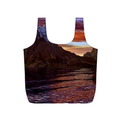 Sunset Island Tropical Sea Ocean Water Travel Full Print Recycle Bag (s) by danenraven