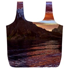 Sunset Island Tropical Sea Ocean Water Travel Full Print Recycle Bag (xxxl) by danenraven