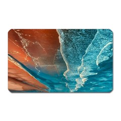 Sea Ocean Coastline Coast Sky Clouds Beach Sand Magnet (rectangular) by danenraven