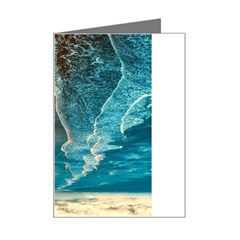 Sea Ocean Coastline Coast Sky Clouds Beach Sand Mini Greeting Card by danenraven