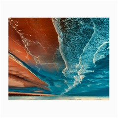 Sea Ocean Coastline Coast Sky Clouds Beach Sand Small Glasses Cloth (2 Sides) by danenraven