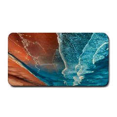 Sea Ocean Coastline Coast Sky Clouds Beach Sand Medium Bar Mat by danenraven