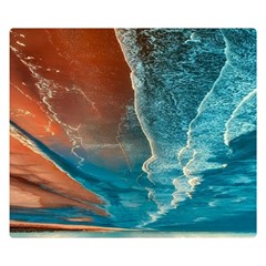 Sea Ocean Coastline Coast Sky Clouds Beach Sand Double Sided Flano Blanket (small)  by danenraven