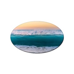 Beach Sea Waves Water Ocean Landscape Nature Sticker Oval (100 Pack) by danenraven