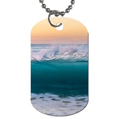 Beach Sea Waves Water Ocean Landscape Nature Dog Tag (two Sides) by danenraven