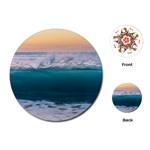 Beach Sea Waves Water Ocean Landscape Nature Playing Cards Single Design (Round) Front