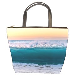 Beach Sea Waves Water Ocean Landscape Nature Bucket Bag by danenraven