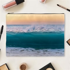 Beach Sea Waves Water Ocean Landscape Nature Cosmetic Bag (xl) by danenraven