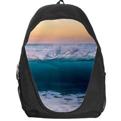 Beach Sea Waves Water Ocean Landscape Nature Backpack Bag by danenraven