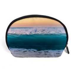 Beach Sea Waves Water Ocean Landscape Nature Accessory Pouch (large) by danenraven