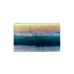 Beach Sea Waves Water Ocean Landscape Nature Cosmetic Bag (xs) by danenraven