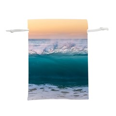 Beach Sea Waves Water Ocean Landscape Nature Lightweight Drawstring Pouch (s) by danenraven