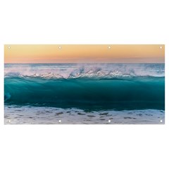 Beach Sea Waves Water Ocean Landscape Nature Banner And Sign 8  X 4  by danenraven