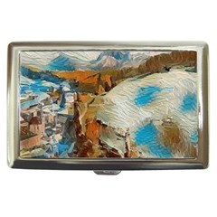 Abstract Mountains Landscape Tabloid Texture Cigarette Money Case by danenraven