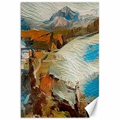 Abstract Mountains Landscape Tabloid Texture Canvas 20  X 30  by danenraven