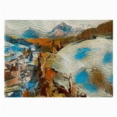 Abstract Mountains Landscape Tabloid Texture Large Glasses Cloth (2 Sides) by danenraven