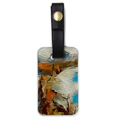 Abstract Mountains Landscape Tabloid Texture Luggage Tag (one Side) by danenraven