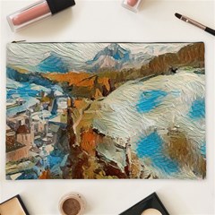 Abstract Mountains Landscape Tabloid Texture Cosmetic Bag (xxl) by danenraven