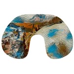 Abstract Mountains Landscape Tabloid Texture Travel Neck Pillow Front