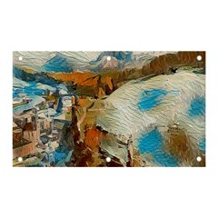 Abstract Mountains Landscape Tabloid Texture Banner And Sign 5  X 3  by danenraven