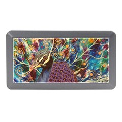 Peacock Mixed Media Bird Animal Memory Card Reader (mini) by danenraven