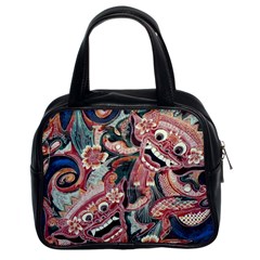 Indonesia Bali Batik Fabric Impression Patterns Classic Handbag (two Sides) by danenraven