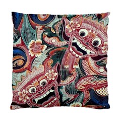 Indonesia Bali Batik Fabric Impression Patterns Standard Cushion Case (two Sides) by danenraven