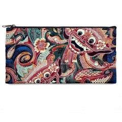 Indonesia Bali Batik Fabric Impression Patterns Pencil Case by danenraven