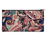 Indonesia Bali Batik Fabric Impression Patterns Pencil Case Back