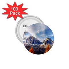 Dolomites Mountains Alps Alpine Trees Conifers 1 75  Buttons (100 Pack)  by danenraven