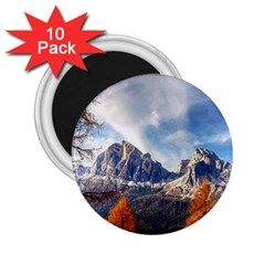 Dolomites Mountains Alps Alpine Trees Conifers 2 25  Magnets (10 Pack)  by danenraven