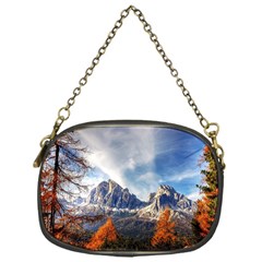 Dolomites Mountains Alps Alpine Trees Conifers Chain Purse (one Side) by danenraven