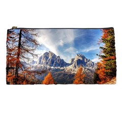 Dolomites Mountains Alps Alpine Trees Conifers Pencil Case by danenraven