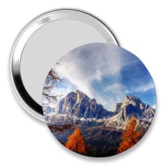 Dolomites Mountains Alps Alpine Trees Conifers 3  Handbag Mirrors by danenraven