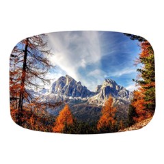 Dolomites Mountains Alps Alpine Trees Conifers Mini Square Pill Box by danenraven