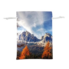 Dolomites Mountains Alps Alpine Trees Conifers Lightweight Drawstring Pouch (l) by danenraven