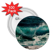 Sea Ocean Waves Seascape Beach 2 25  Buttons (100 Pack)  by danenraven