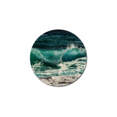 Sea Ocean Waves Seascape Beach Golf Ball Marker (4 Pack) by danenraven