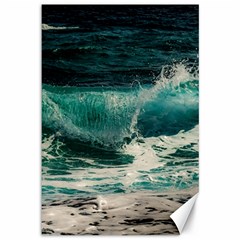 Sea Ocean Waves Seascape Beach Canvas 12  X 18  by danenraven