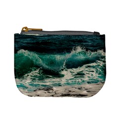 Sea Ocean Waves Seascape Beach Mini Coin Purse by danenraven