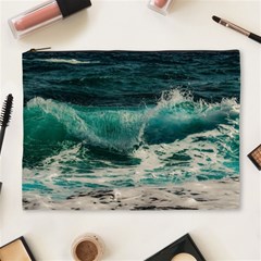 Sea Ocean Waves Seascape Beach Cosmetic Bag (xl) by danenraven