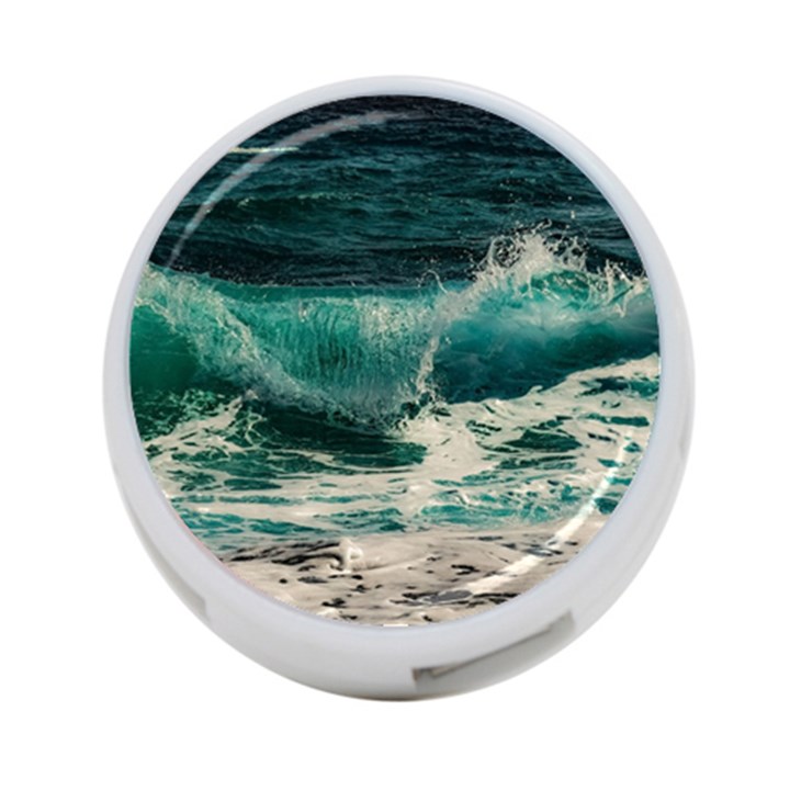 Sea Ocean Waves Seascape Beach 4-Port USB Hub (One Side)