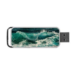 Sea Ocean Waves Seascape Beach Portable Usb Flash (one Side) by danenraven