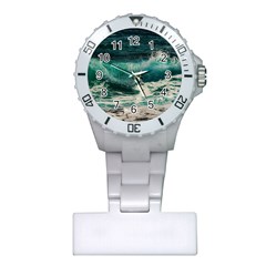 Sea Ocean Waves Seascape Beach Plastic Nurses Watch by danenraven