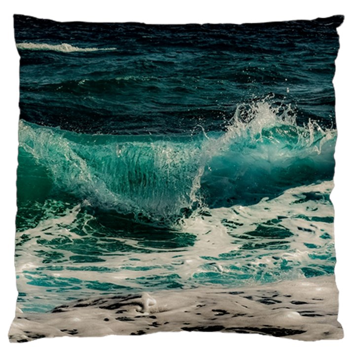 Sea Ocean Waves Seascape Beach Standard Flano Cushion Case (Two Sides)