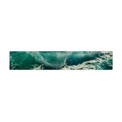 Sea Ocean Waves Seascape Beach Flano Scarf (mini) by danenraven