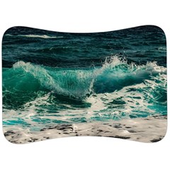 Sea Ocean Waves Seascape Beach Velour Seat Head Rest Cushion by danenraven