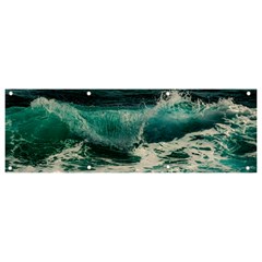 Sea Ocean Waves Seascape Beach Banner And Sign 9  X 3  by danenraven