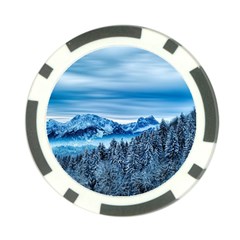 Winter Forest Mountain Snow Nature Alpine Trees Poker Chip Card Guard (10 Pack) by danenraven